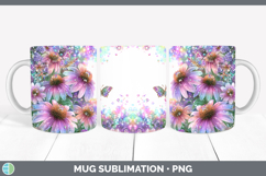 GorgeousFlowers 03 Rainbow Summer Mug Wrap design.