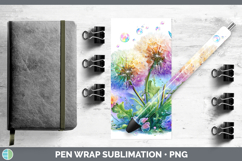 GorgeousFlowers 03 Rainbow Summer Pen Wrap design.