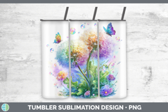 GorgeousFlowers 03 Rainbow Summer Tumbler design.