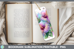 GorgeousFlowers 03 Rainbow Summer Bookmark design.