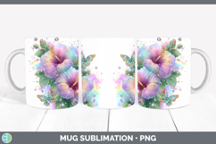 GorgeousFlowers 03 Rainbow Summer Mug Wrap design.