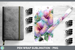 GorgeousFlowers 03 Rainbow Summer Pen Wrap design.