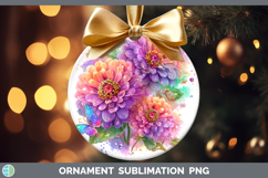 GorgeousFlowers 03 Rainbow Summer Ornament design.