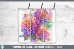 GorgeousFlowers 03 Rainbow Summer Tumbler design.
