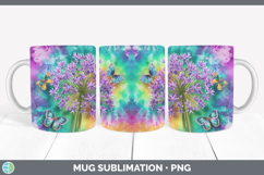 GorgeousFlowers 03 Tie Dye Mug Wrap design.