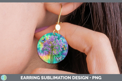 GorgeousFlowers 03 Tie Dye Round Earrings design.