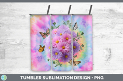 GorgeousFlowers 03 Tie Dye Tumbler design.