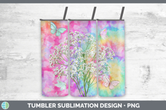 GorgeousFlowers 03 Tie Dye Tumbler design.
