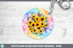 GorgeousFlowers 03 Tie Dye Keychain design.
