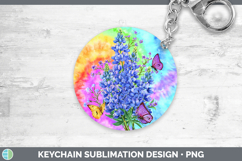 GorgeousFlowers 03 Tie Dye Keychain design.