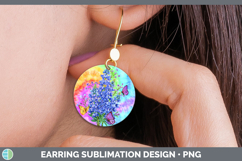 GorgeousFlowers 03 Tie Dye Round Earrings design.
