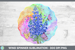 GorgeousFlowers 03 Tie Dye Wind Spinner design.