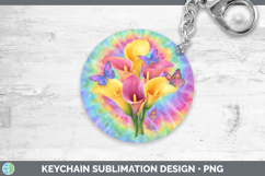 GorgeousFlowers 03 Tie Dye Keychain design.