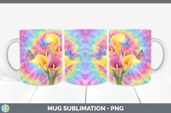 GorgeousFlowers 03 Tie Dye Mug Wrap design.