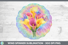 GorgeousFlowers 03 Tie Dye Wind Spinner design.