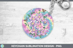 GorgeousFlowers 03 Tie Dye Keychain design.