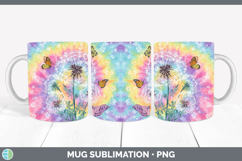 GorgeousFlowers 03 Tie Dye Mug Wrap design.
