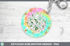 GorgeousFlowers 03 Tie Dye Keychain design.
