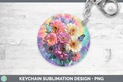 GorgeousFlowers 03 Tie Dye Keychain design.