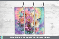 GorgeousFlowers 03 Tie Dye Tumbler design.
