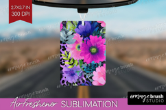 Floral Air Freshener PNG - Sping Flowers PNG Sublimation Product Image 1
