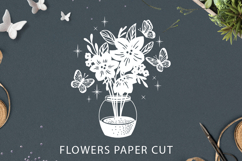 Paper cut flowers / Flowers SVG File Product Image 1
