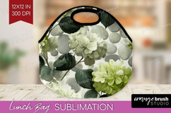 Floral Lunch Bag - Sping Flowers Lunch Bug PNG Sublimation Product Image 1