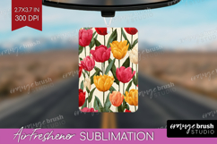 Floral Air Freshener PNG - Sping Flowers PNG Sublimation Product Image 1
