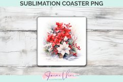 Flowers Sublimation Square Coaster Product Image 1