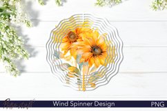 Floral Wind Spinner | Sunflowers | Watercolor Design Product Image 1