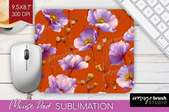 Floral Mouse Pad Sublimation - Sping Flowers Mousepad PNG Product Image 1