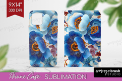 Floral Phone Case PNG - Sping Flowers Case PNG Sublimation Product Image 1