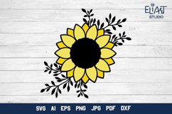 Sunflower SVG | Floral Design SVG Cut File Product Image 5