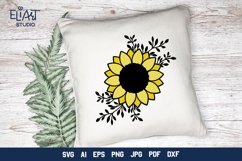 Sunflower SVG | Floral Design SVG Cut File Product Image 3