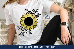 Sunflower SVG | Floral Design SVG Cut File Product Image 2