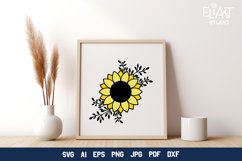 Sunflower SVG | Floral Design SVG Cut File Product Image 4