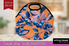 Floral Lunch Bag - Sping Flowers Lunch Bug PNG Sublimation Product Image 1