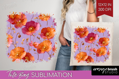 Floral Tote Bag - Sping Flowers Tote Bag PNG Sublimation Product Image 1