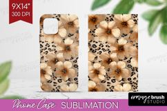Floral Phone Case PNG - Sping Flowers Case PNG Sublimation Product Image 1