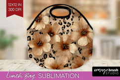 Floral Lunch Bag - Sping Flowers Lunch Bug PNG Sublimation Product Image 1