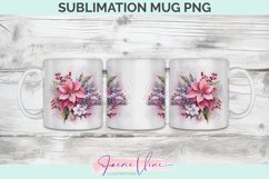 Flowers Sublimation Mug Product Image 1