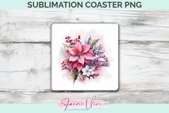 Flowers Sublimation Square Coaster Product Image 1