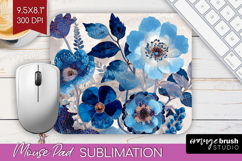 Floral Mouse Pad Sublimation - Sping Flowers Mousepad PNG Product Image 1