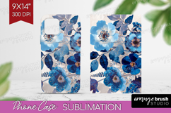Floral Phone Case PNG - Sping Flowers Case PNG Sublimation Product Image 1