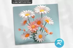 aisy tumbler wrap,daisy pattern,pink tumbler wrap,daisies flowers,3d tumbler design,flower tumbler wrap,skinny tumbler wrap,3d flowers,tumbler wrap,tumbler design,sublimation design,3d tumbler wrap,daisy tumbler wrap,daisy pattern,instant download,digital