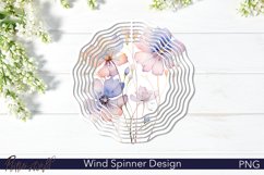Floral Wind Spinner | Wildflowers Sublimation Design Product Image 1