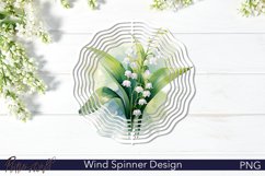 Floral Wind Spinner | Lily of the Valley | Watercolor Flower Product Image 1