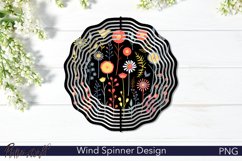 Wildflowers Wind Spinner | Floral Meadow Design PNG Product Image 1