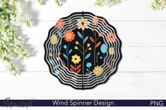 Wildflowers Wind Spinner | Floral Design PNG Product Image 1