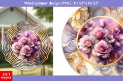 Watercolor flowers wind spinner Spring Roses wind spinner Product Image 1